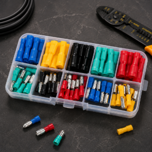 Insulated Crimp Terminal Connector Kit (100pcs)
