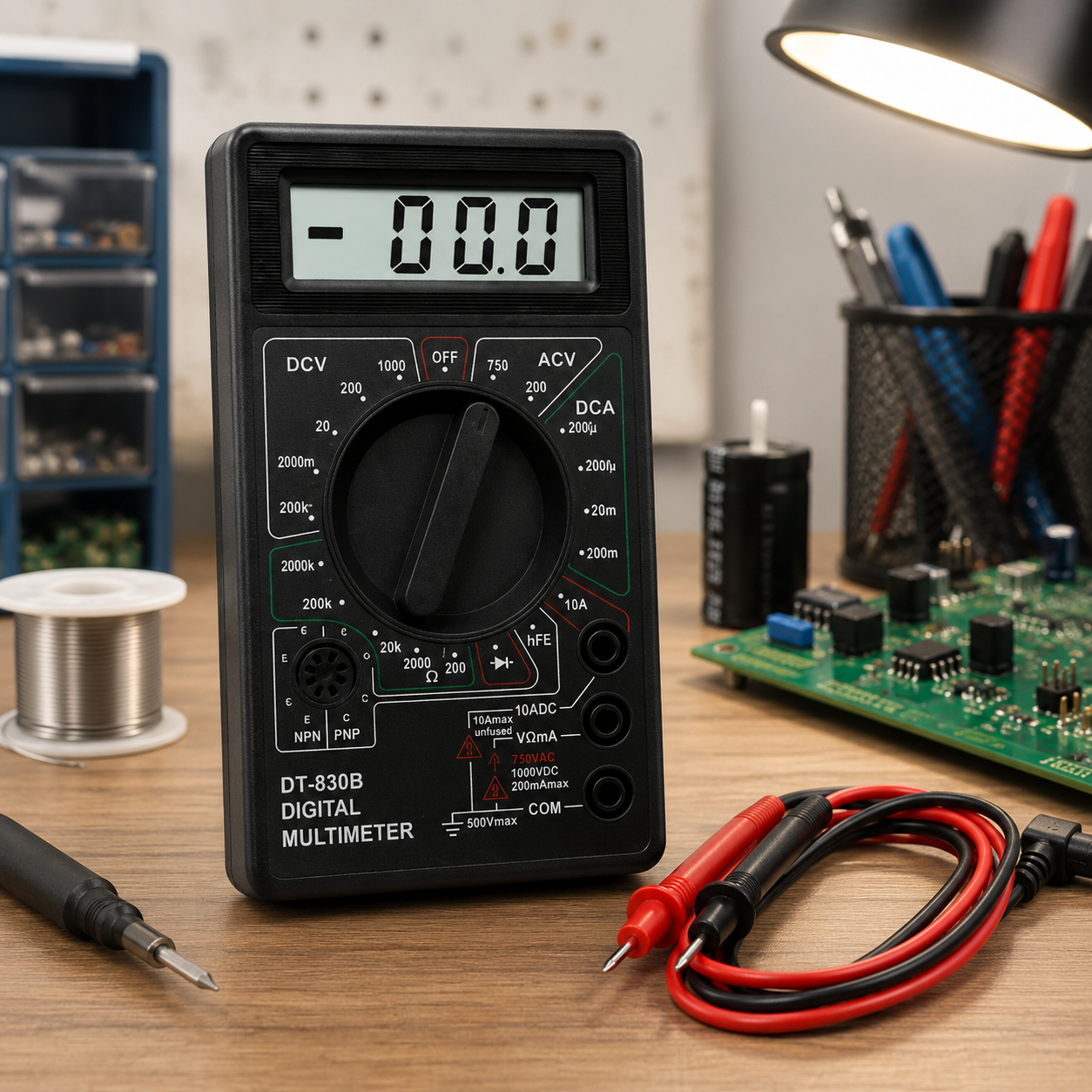 Digital LCD Multimeter Tester